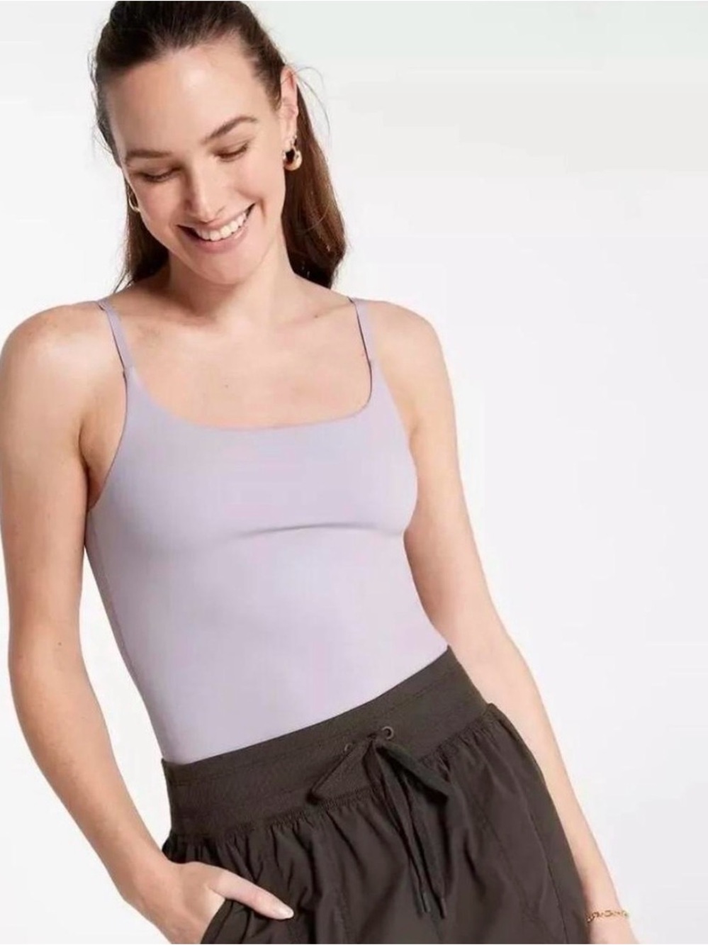 CALIA Women's Inspire Cami Bodysuit Lavender Size XXL NWT